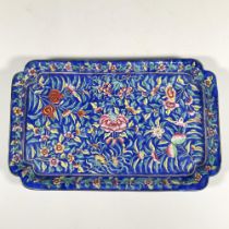 Chinese Cloisonne Enamel Floral Tray