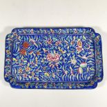 Chinese Cloisonne Enamel Floral Tray