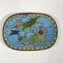 Chinese Cloisonne Enamel Pin Tray