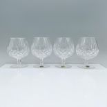 4pc Waterford Crystal Brandy Glasses, Lismore