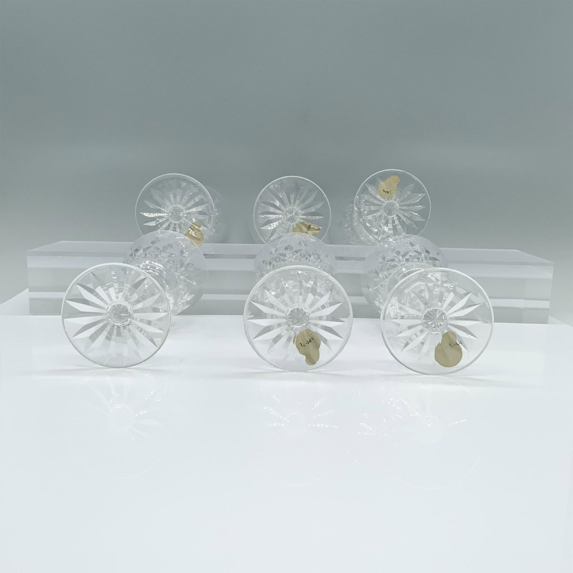 6pc Waterford Crystal White Wine Glasses, Lismore - Image 3 of 4