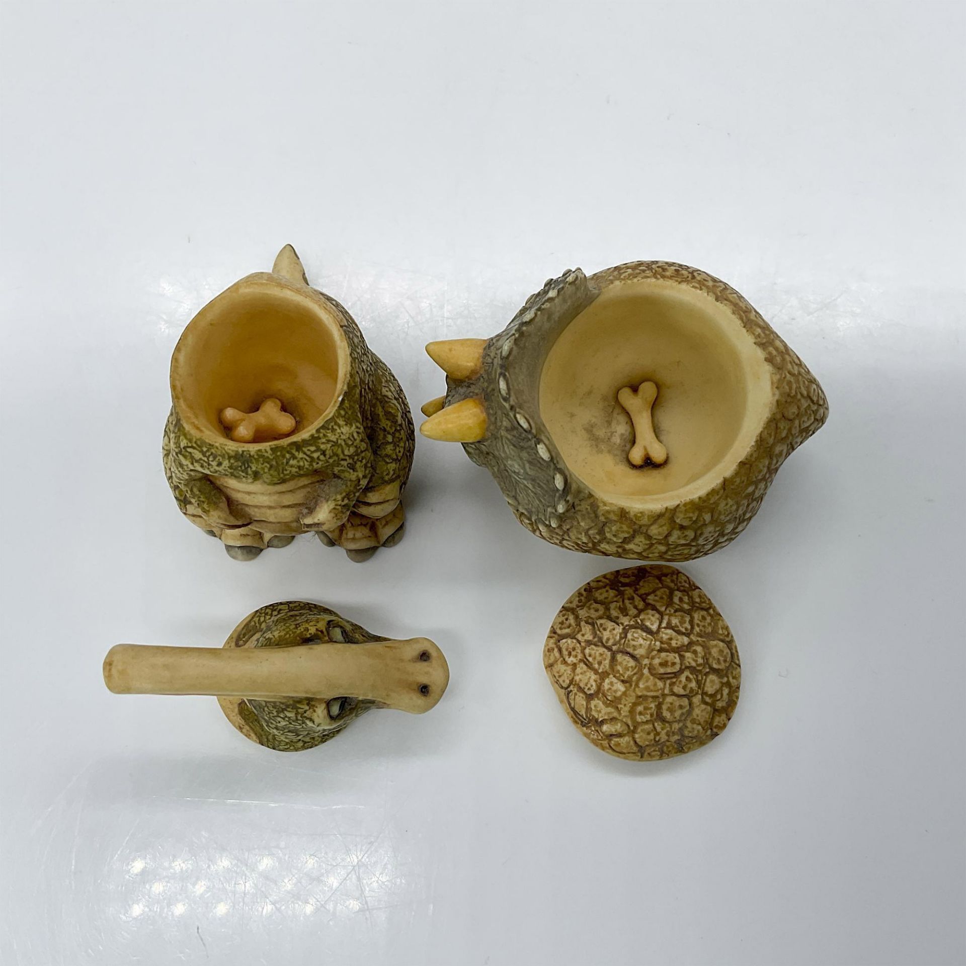 2pc Pot Belly Treasure Boxes, Horn Face & Duck Head - Bild 4 aus 4