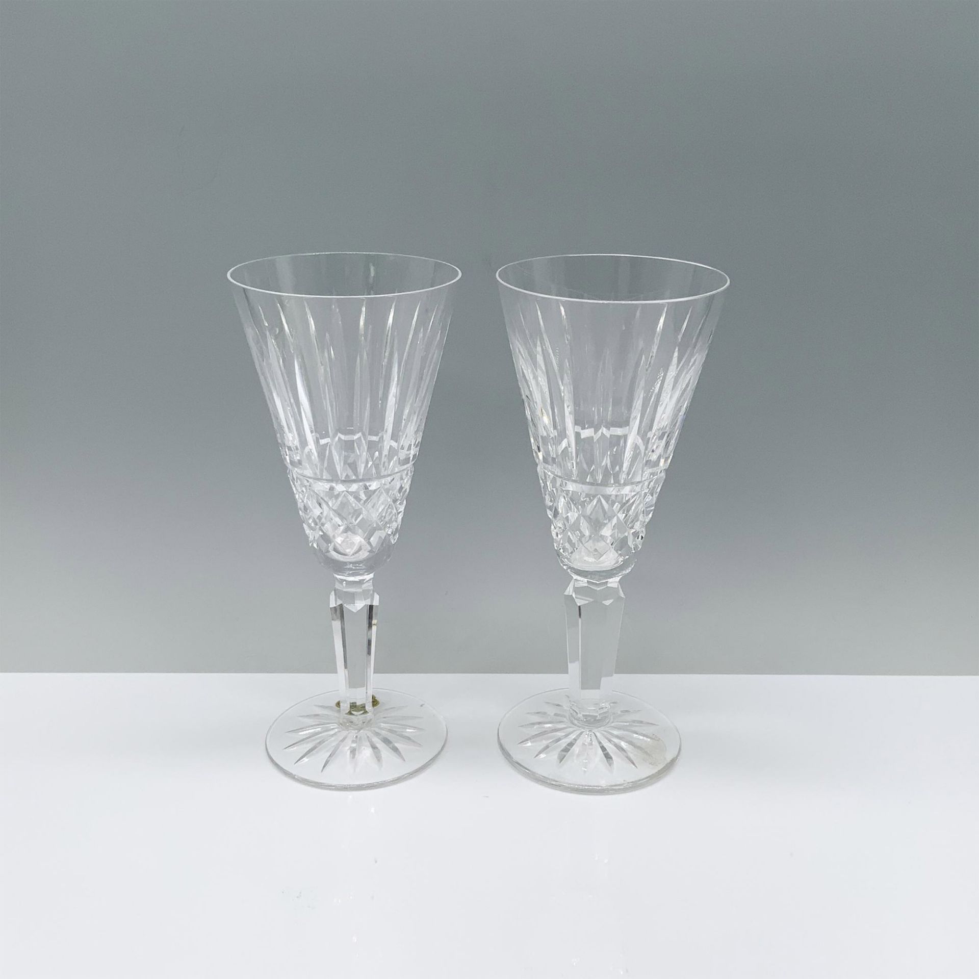 Pair of Waterford Crystal Flute Champagne Glasses, Maeve - Bild 2 aus 3