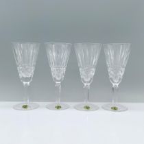 4pc Waterford Crystal Flute Champagne Glasses, Maeve