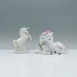 2pc Unicorn Figurines, Loves Sweetness and White Unicorn