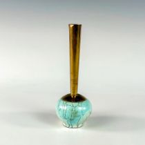 Unusual Delft Mid-Century Modern Lustre Glaze Bud Vase