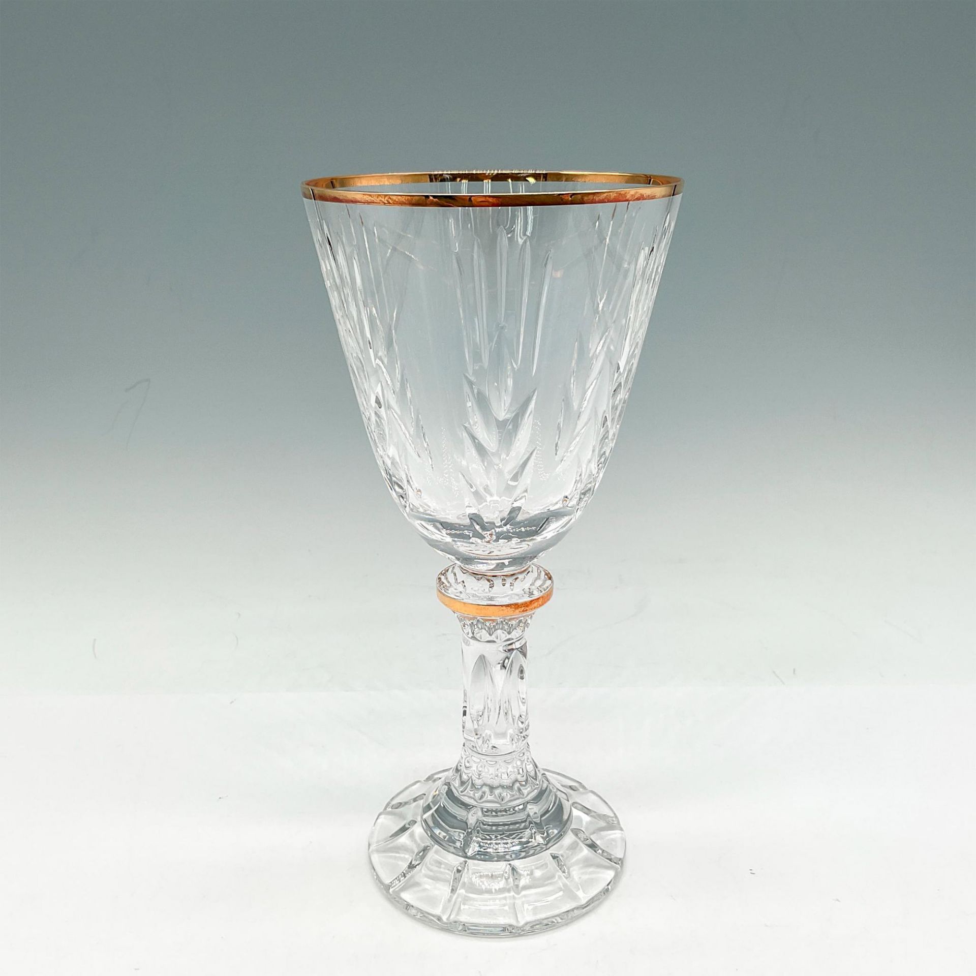 Rosenthal Classic Gold Rim Engraved Wine Glass with Blessing - Image 2 of 4