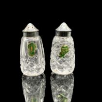 2pc Waterford Crystal Salt & Pepper Shakers
