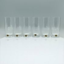 6pc Carl Rotter Crystal Art Glass Tumblers