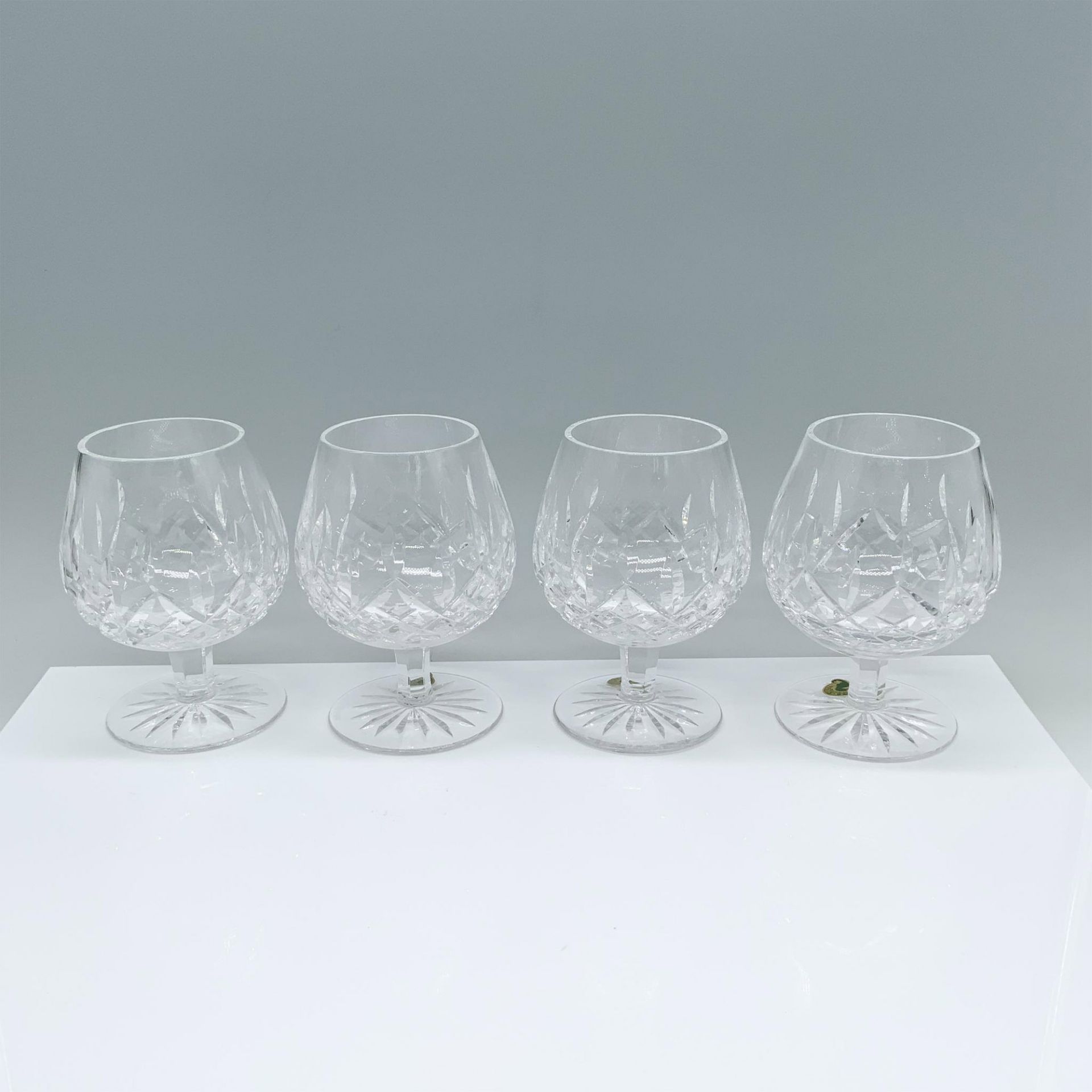 4pc Waterford Crystal Brandy Glasses, Lismore - Image 2 of 4