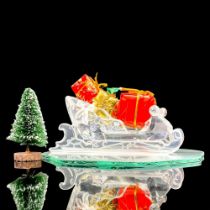 Swarovski Crystal Figurine and Base, Sleigh + Base 205165