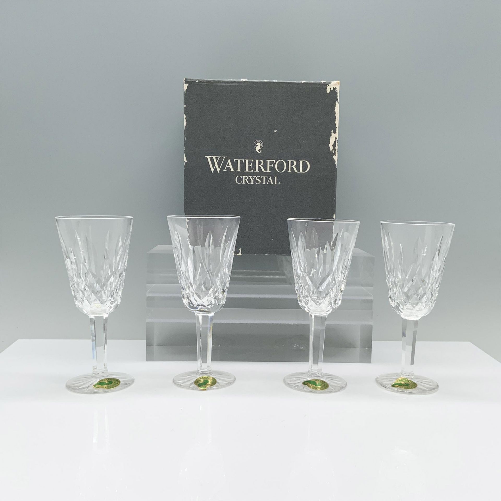 4pc Waterford Crystal Sherry Glass, Lismore - Image 4 of 4