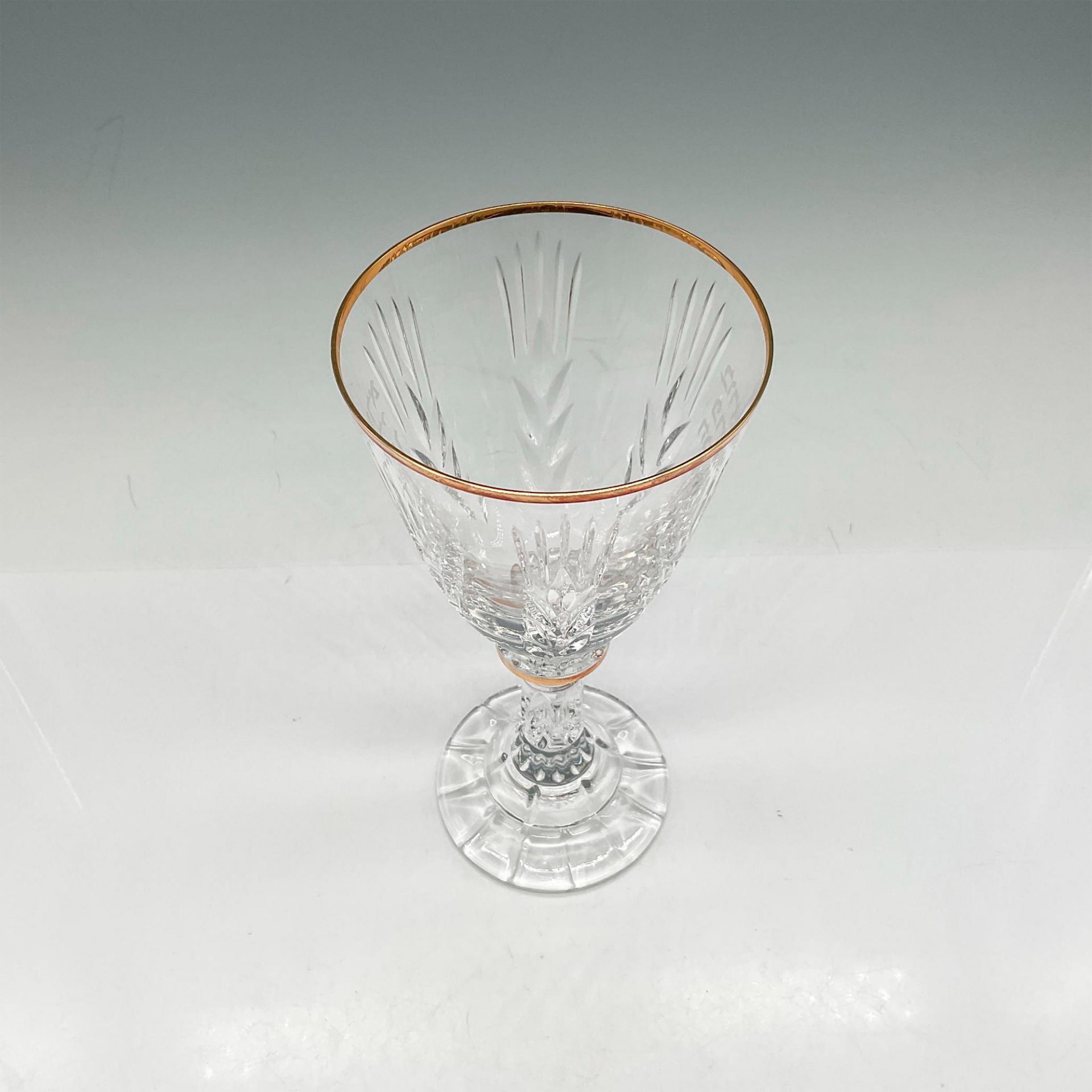 Rosenthal Classic Gold Rim Engraved Wine Glass with Blessing - Image 3 of 4