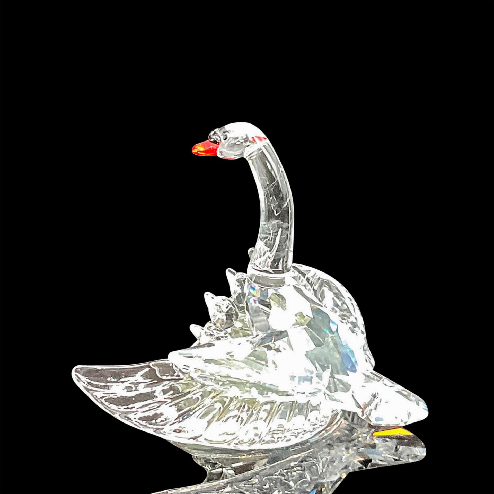 Swarovski Silver Crystal Figurine, Swan Family - Image 2 of 4