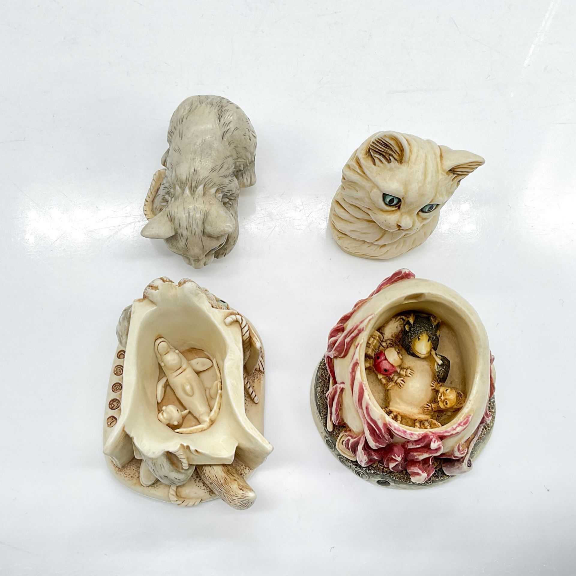 2pc Harmony Kingdom Treasure Boxes, Cats - Image 4 of 5