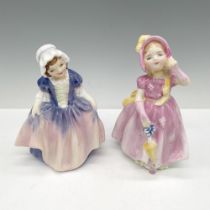 2pc Royal Doulton Bone China Figurines, HN1678 + HN2121