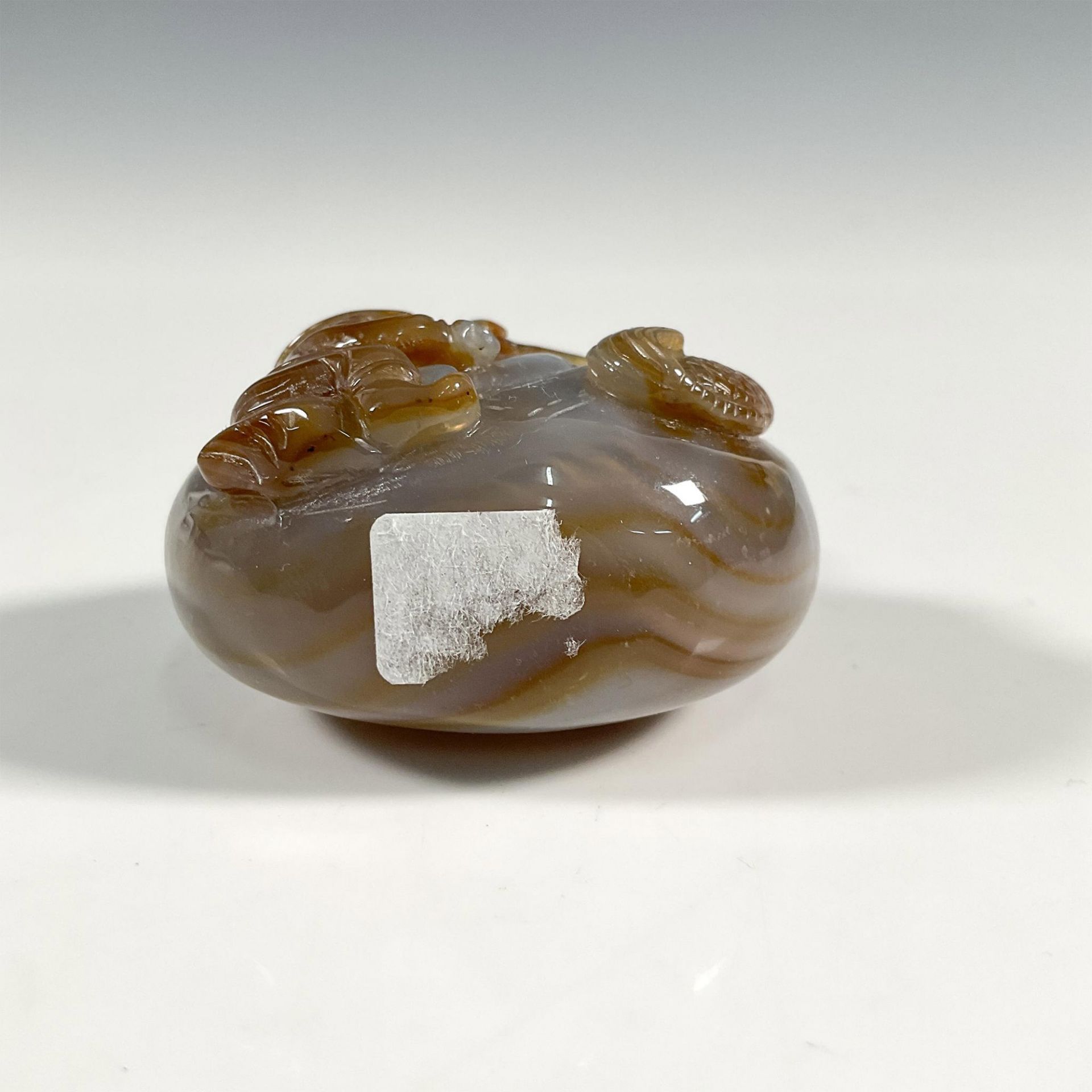 Chinese Carved Agate Stone Snuff Bottle - Image 3 of 3