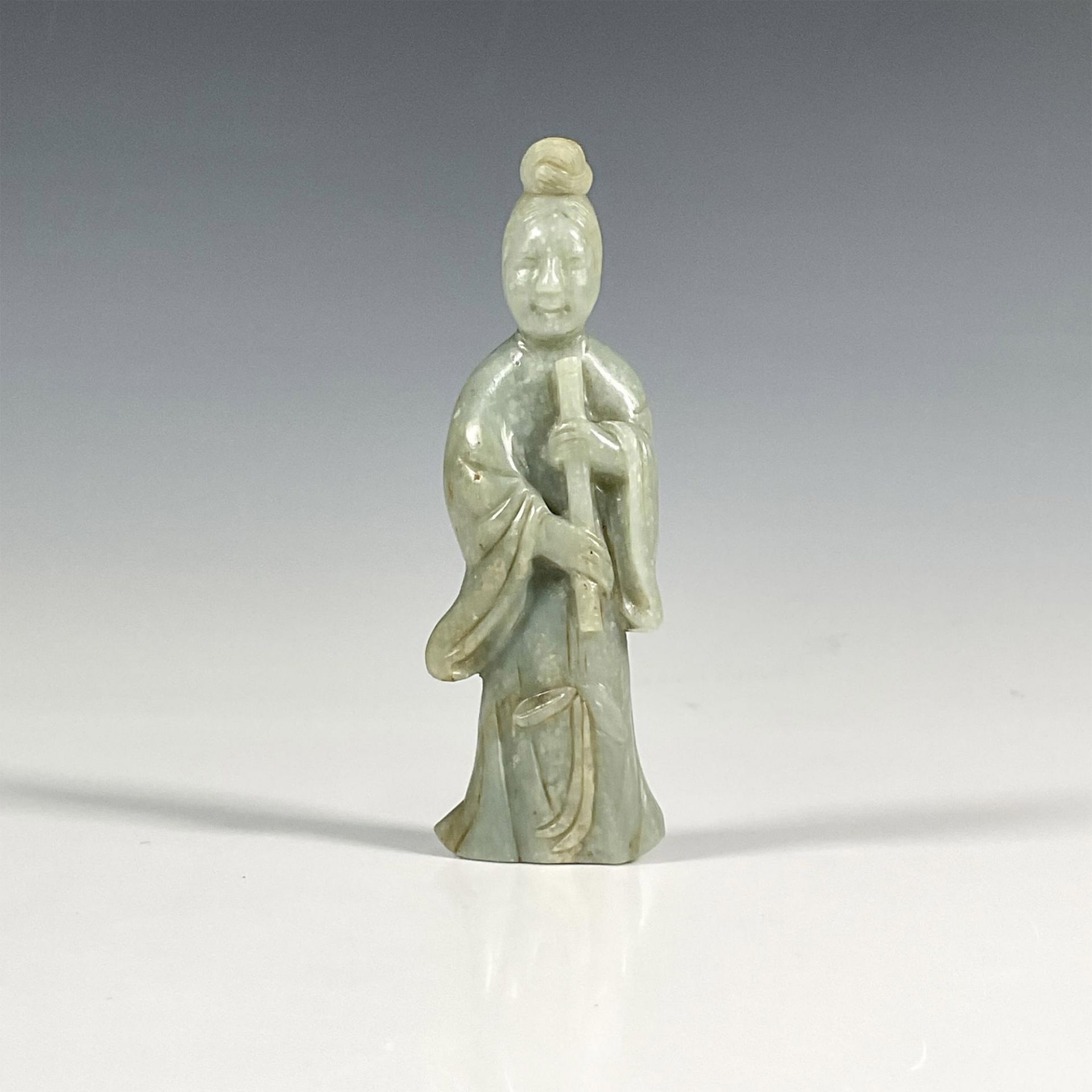 Chinese Carved Jade Stone Guanyin Figurine - Image 2 of 4