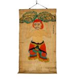 Chinese Korean Hanging Scroll, Immortal & Earth's Creation