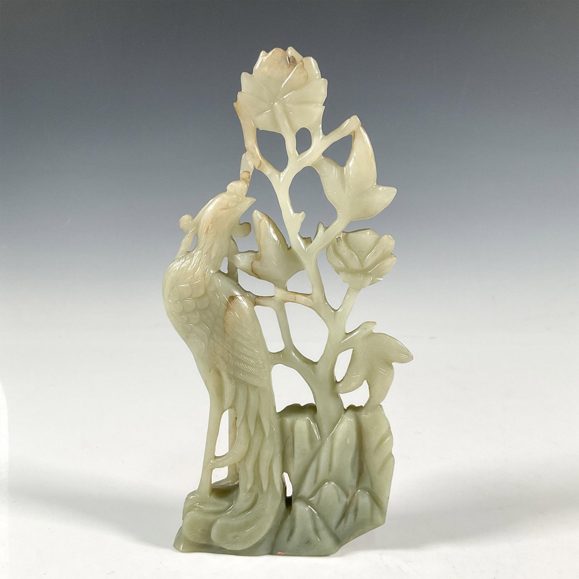 20th Century Chinese Carved Jade Bird Sculpture - Bild 2 aus 3
