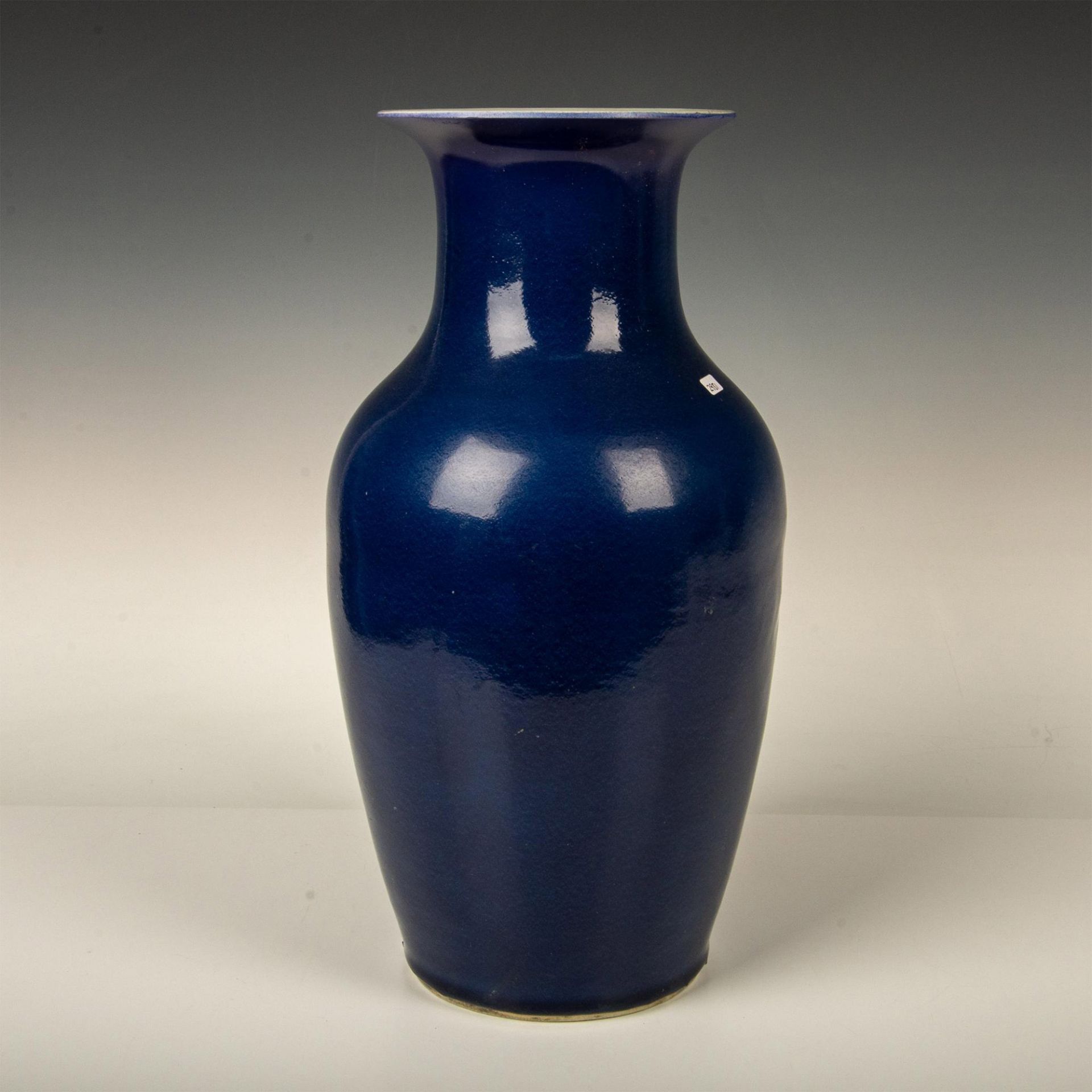 Antique Chinese Blue Monochrome Porcelain Vase - Image 3 of 5