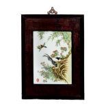 Chinese Enamel on Porcelain Plaque