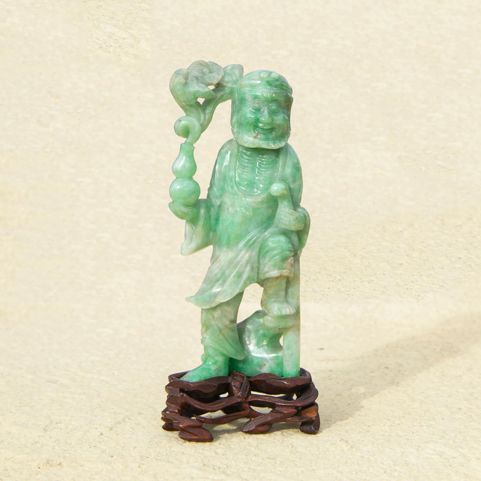 Chinese Jadeite Luohan Figurine - Image 7 of 7
