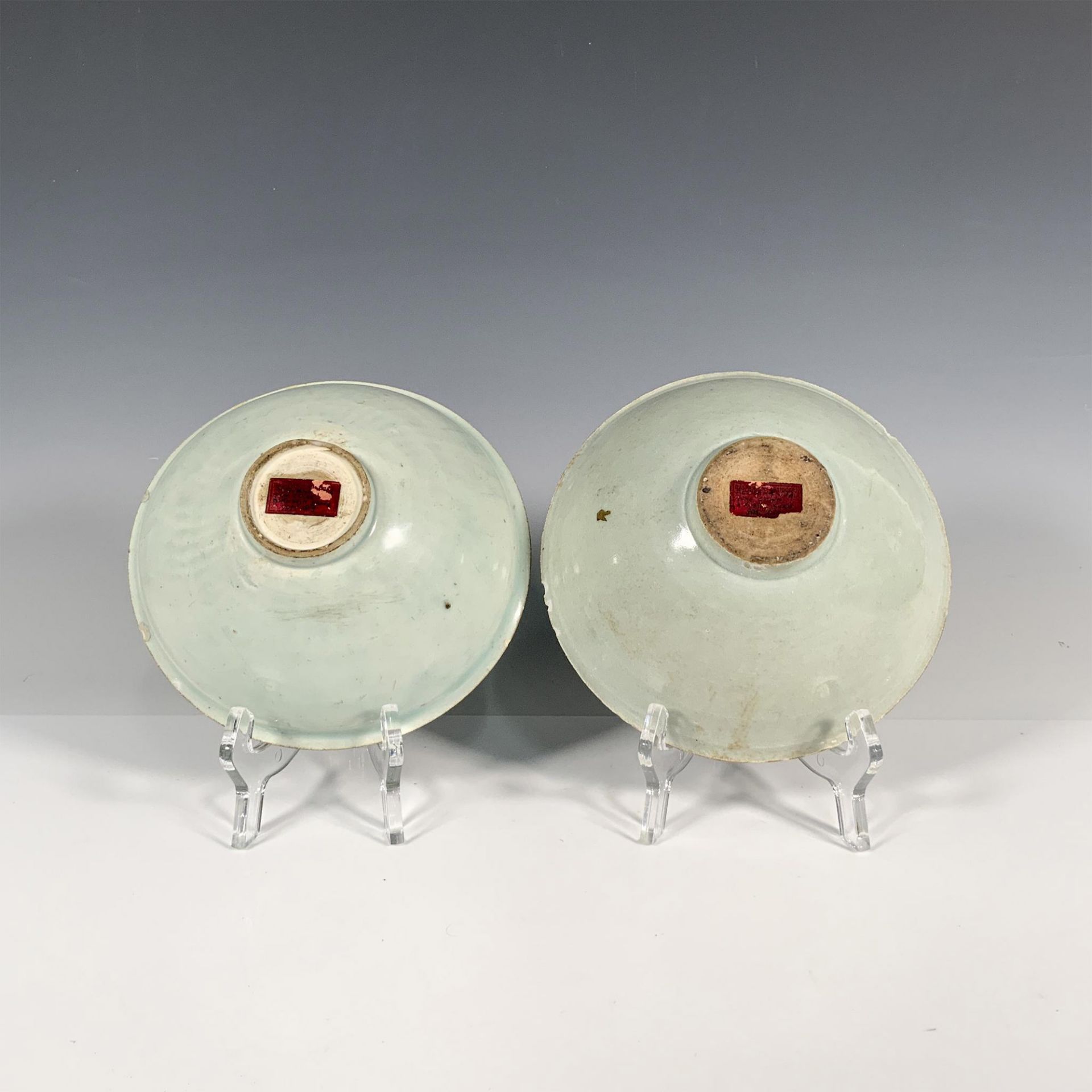 Pair of Chinese Porcelain Celadon Bowls - Image 3 of 3