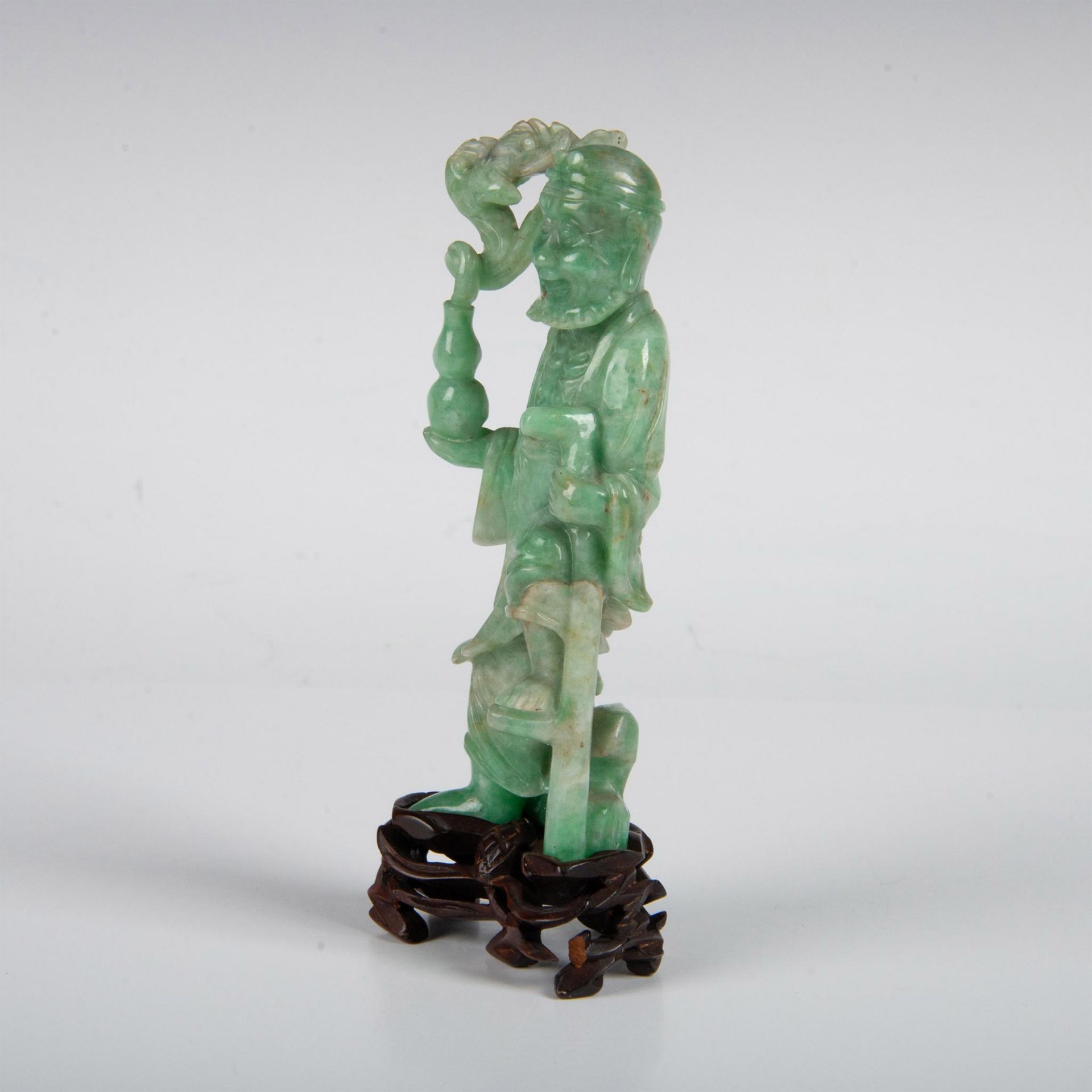 Chinese Jadeite Luohan Figurine - Image 2 of 7