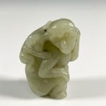 Chinese Jade Monkey Figurine