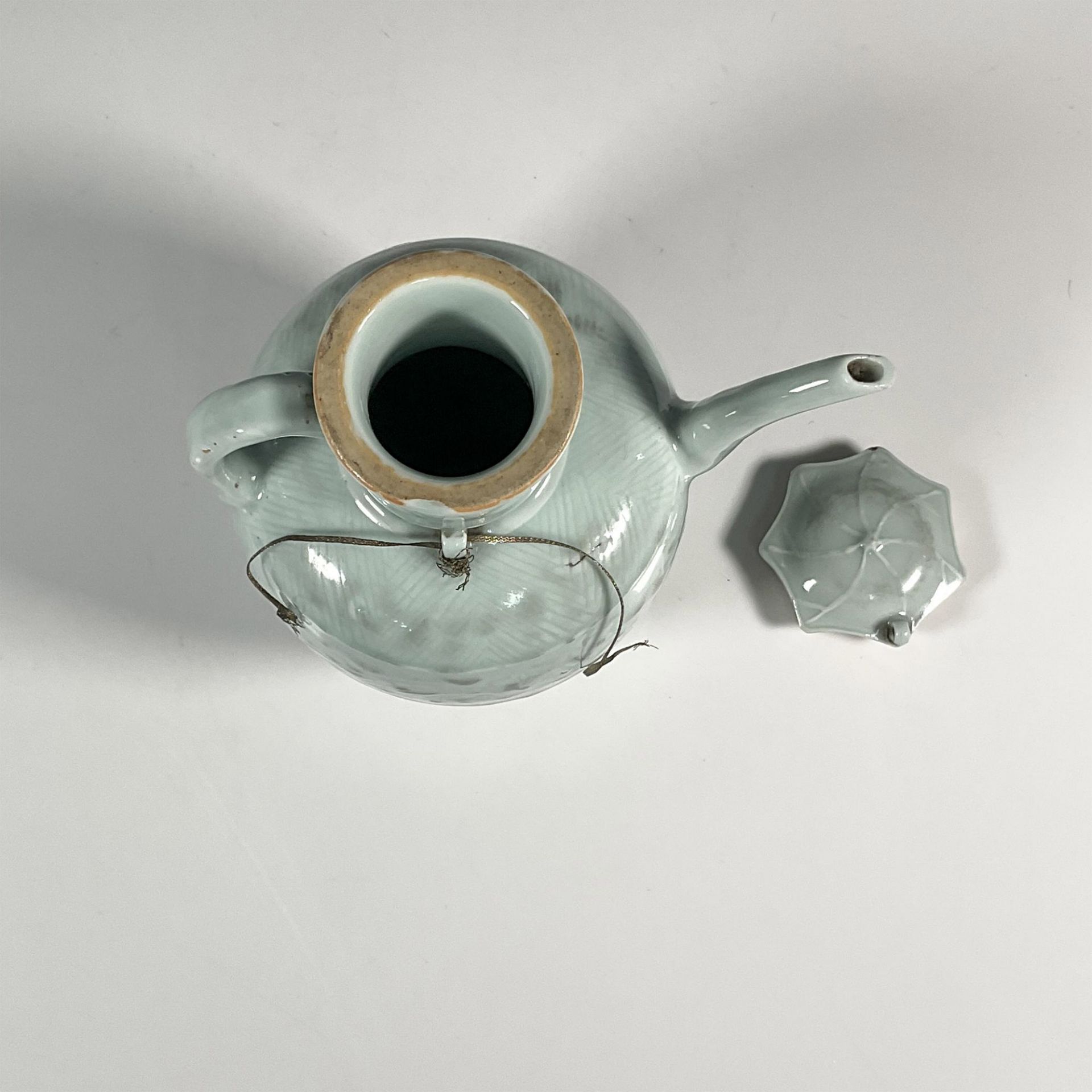 Chinese Stoneware Caledon Glaze Tea Pot - Bild 4 aus 5
