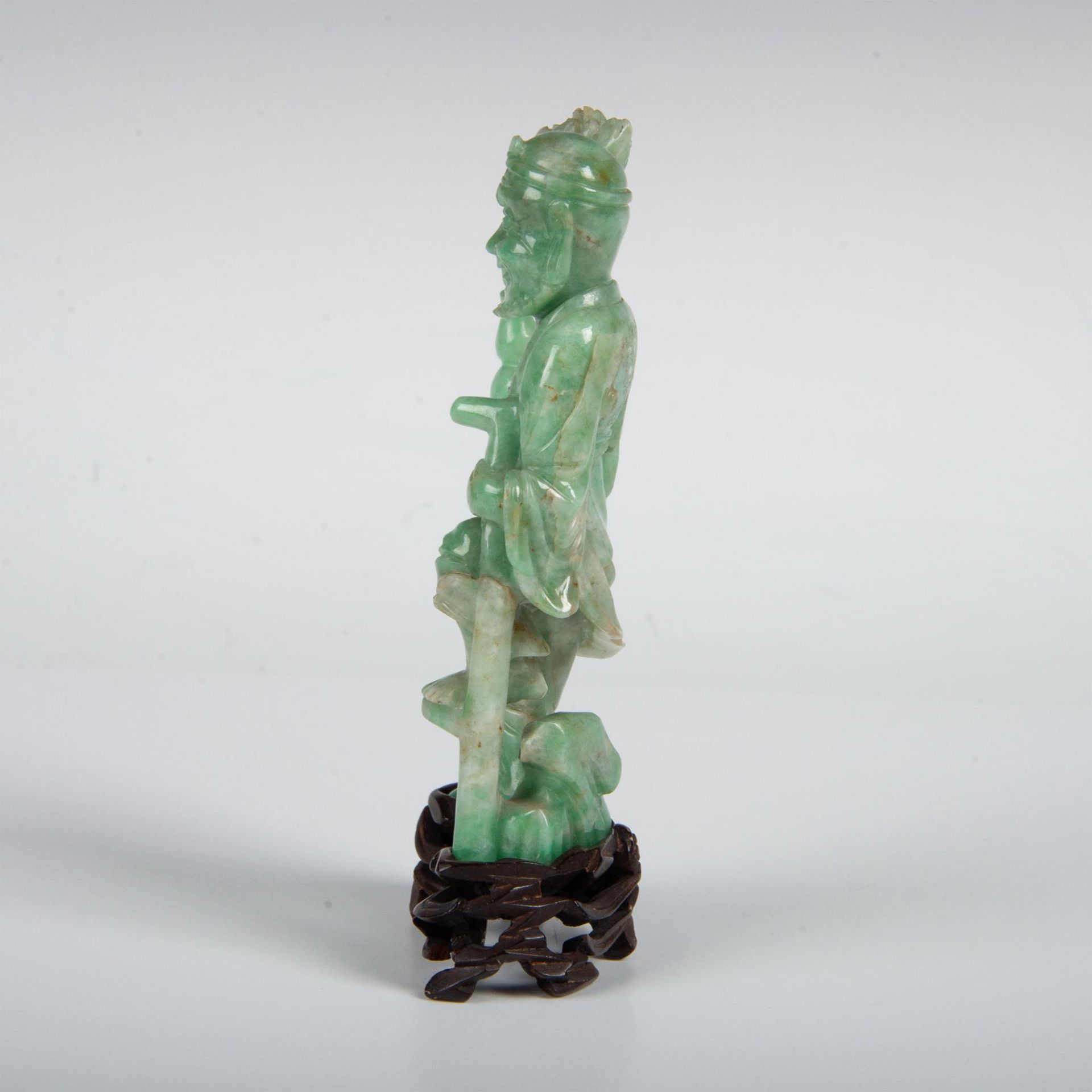 Chinese Jadeite Luohan Figurine - Image 3 of 7