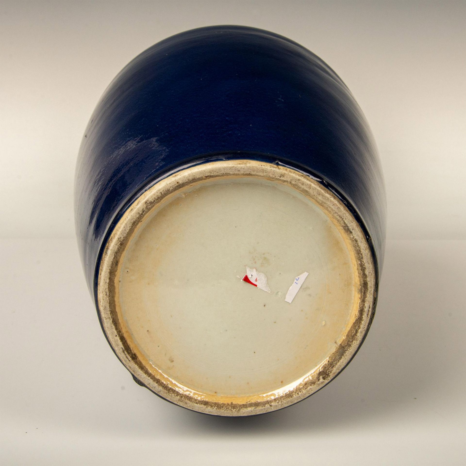 Antique Chinese Blue Monochrome Porcelain Vase - Image 4 of 5
