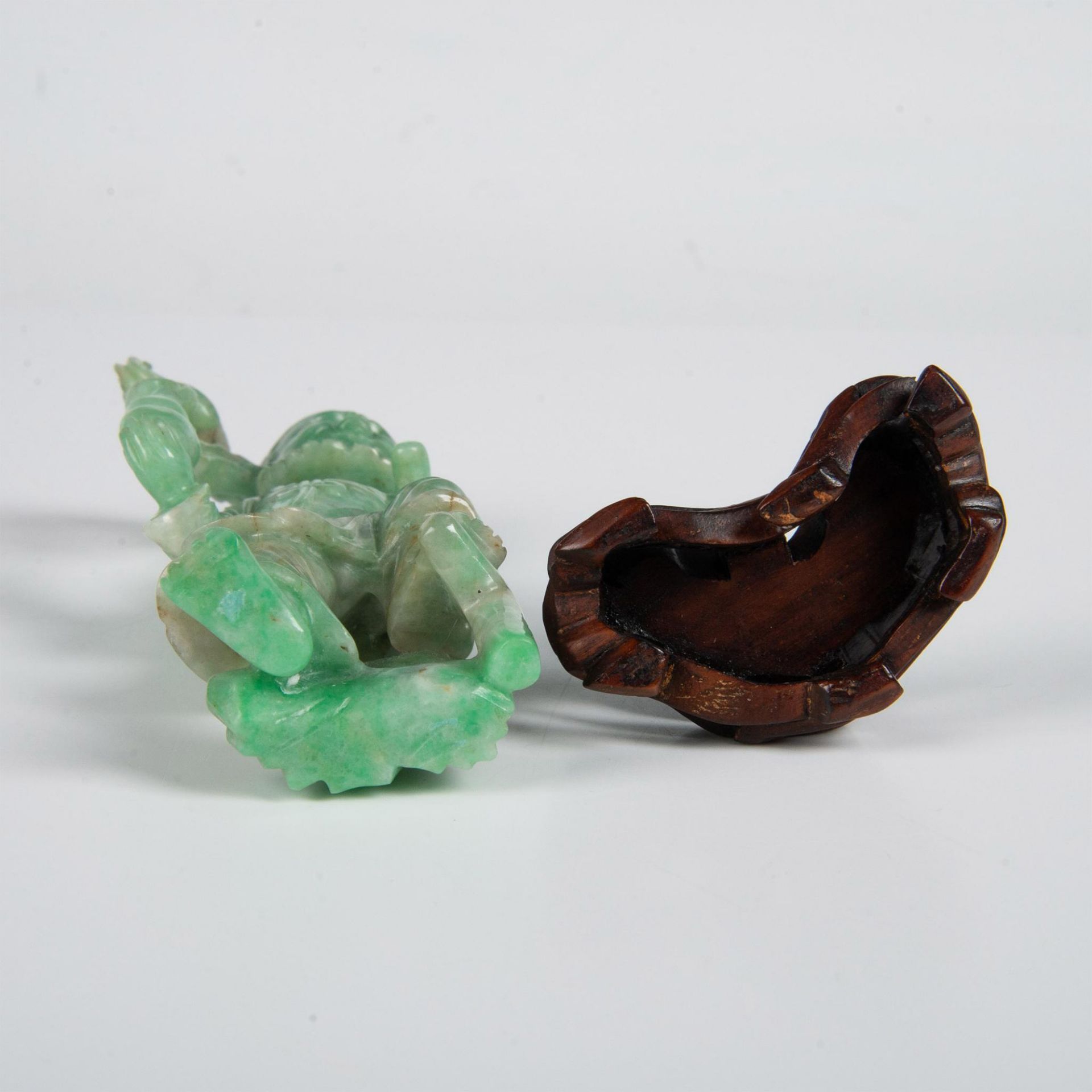 Chinese Jadeite Luohan Figurine - Image 6 of 7