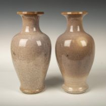 Pair of Chinese Porcelain Craquelure Vases