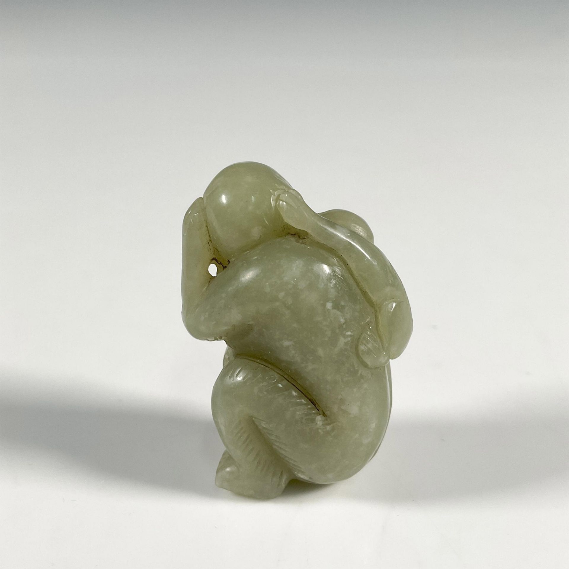 Chinese Jade Monkey Figurine - Image 2 of 3