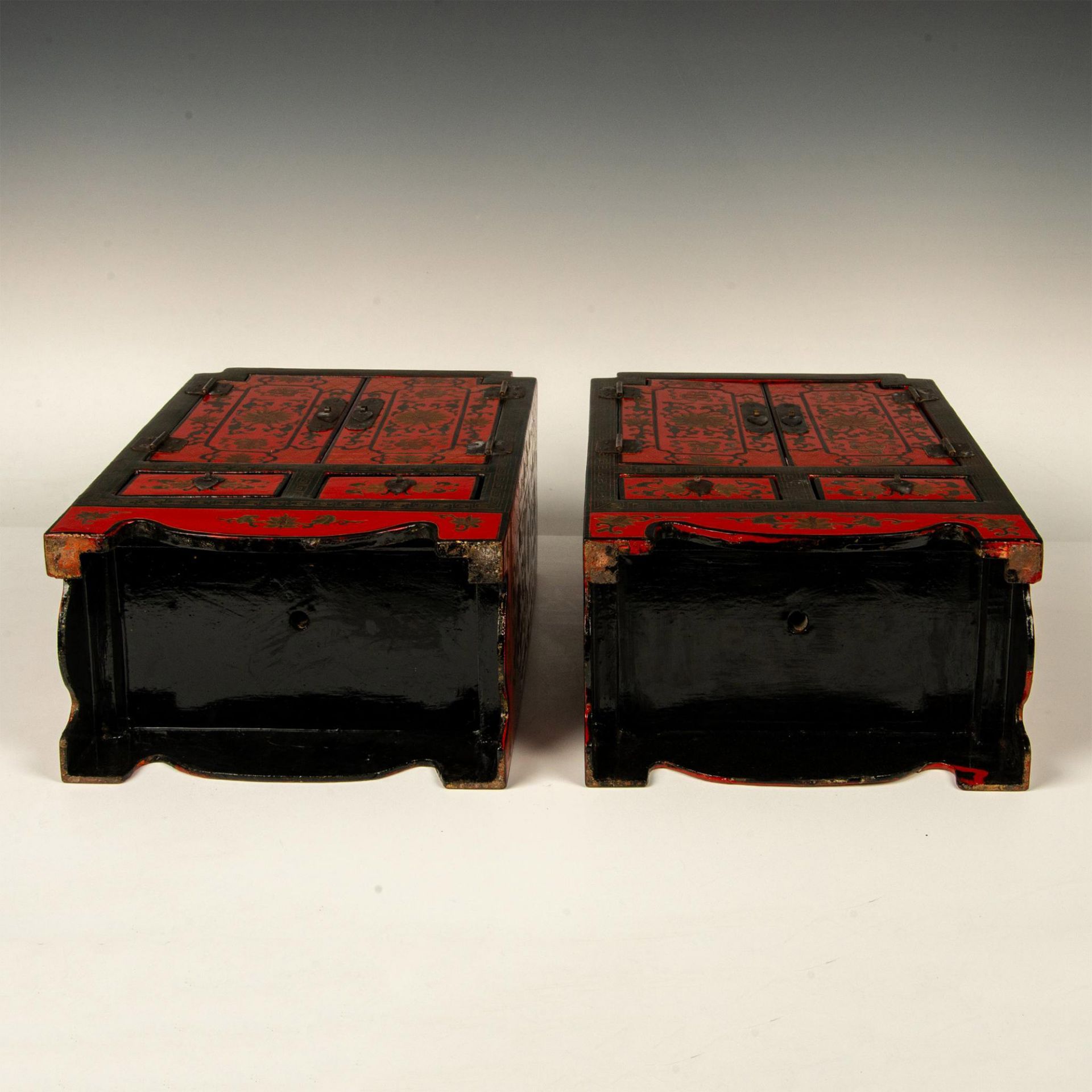 Pair of Antique Chinese Lacquer Cabinets - Image 6 of 6