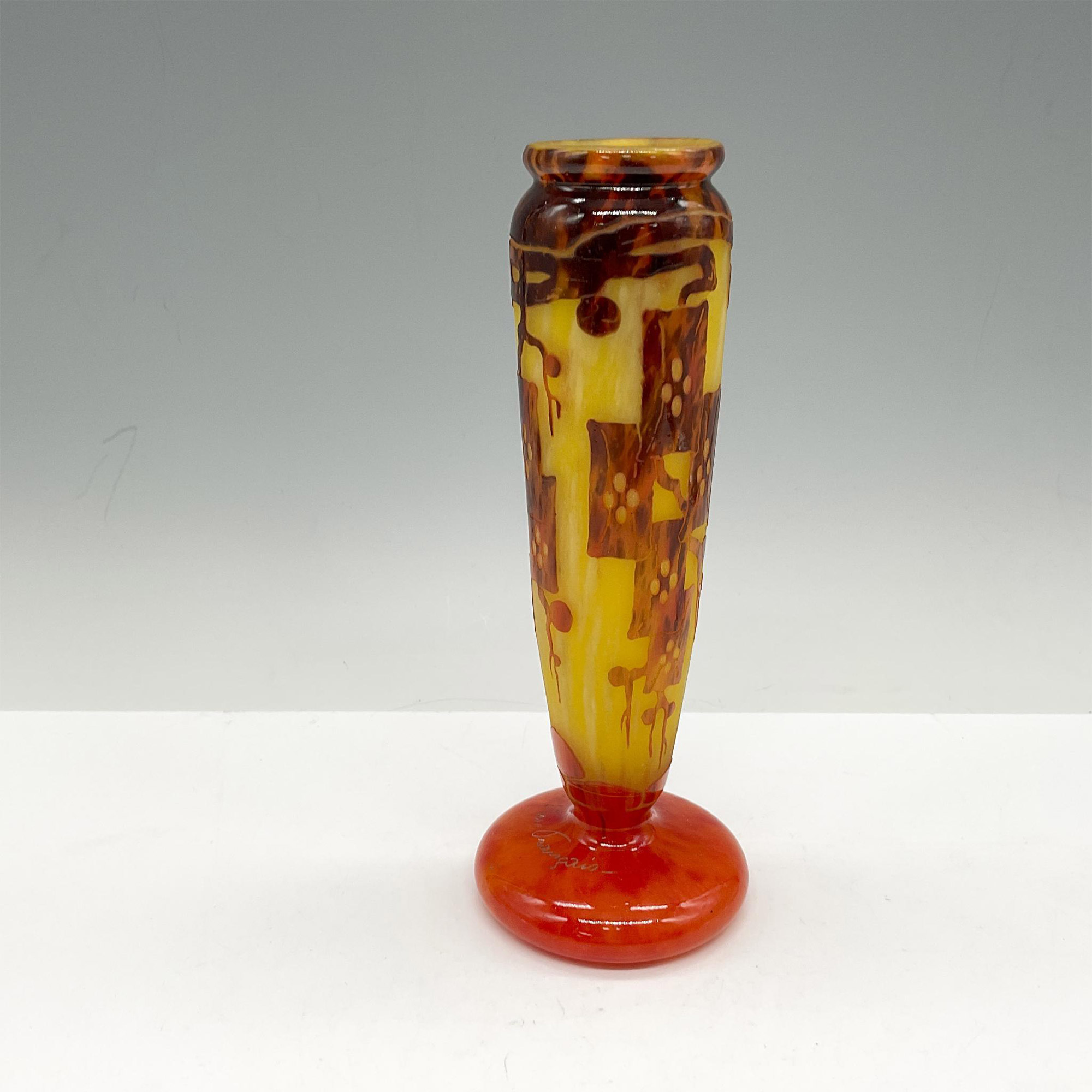 Charles Schneider Le Verre Francais Cameo Glass Vase - Bild 2 aus 4