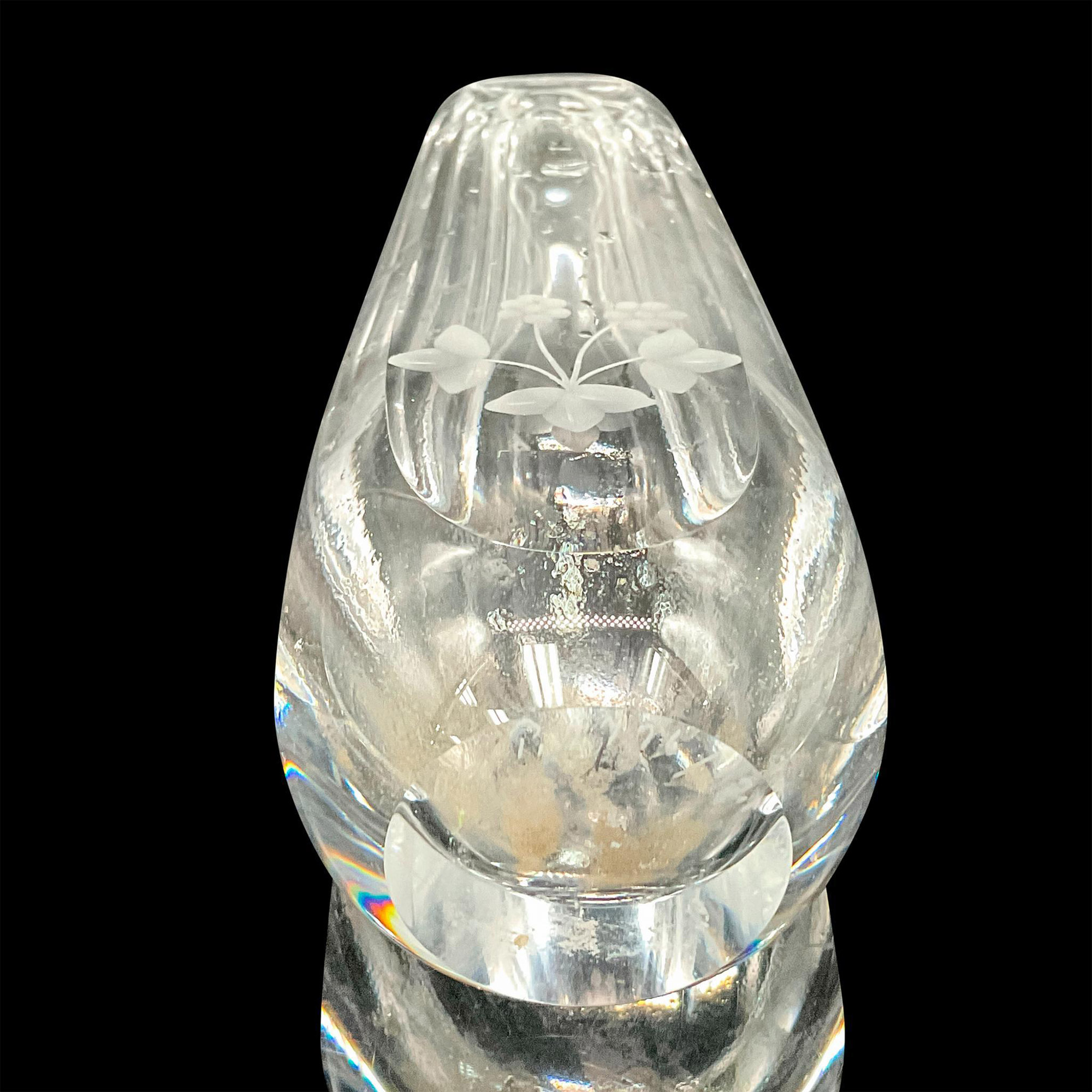 Vintage Orrefors Crystal Etched Vase - Bild 3 aus 3