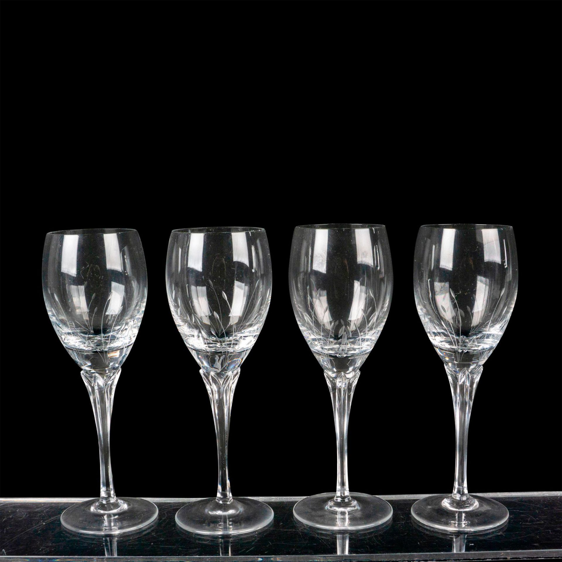 4pc Gorham Crystal Sherry/Dessert Wine Glasses, Jolie - Image 2 of 3