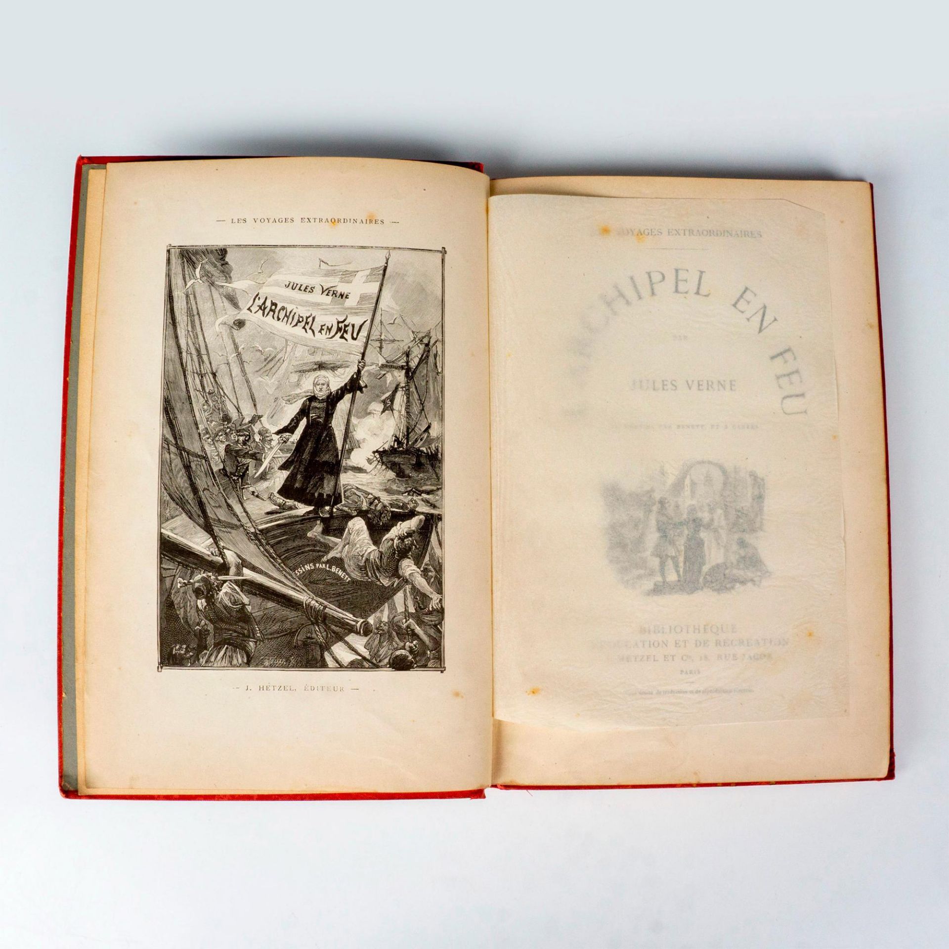 Jules Verne, L'Archipel en Feu, Au Steamer Red Macaron - Bild 3 aus 4
