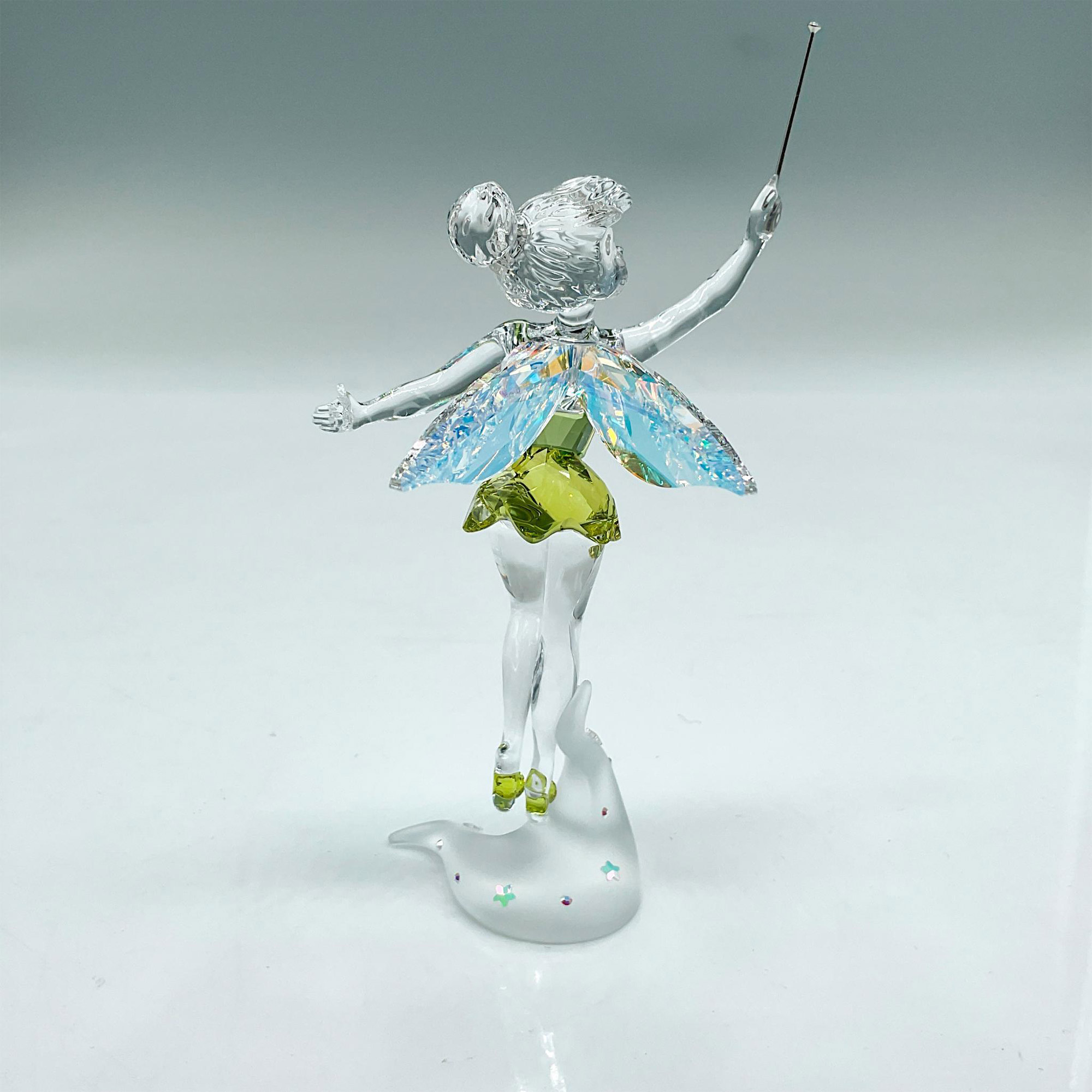 Swarovski Silver Crystal Figurine, Tinkerbell Green Dress - Image 3 of 5