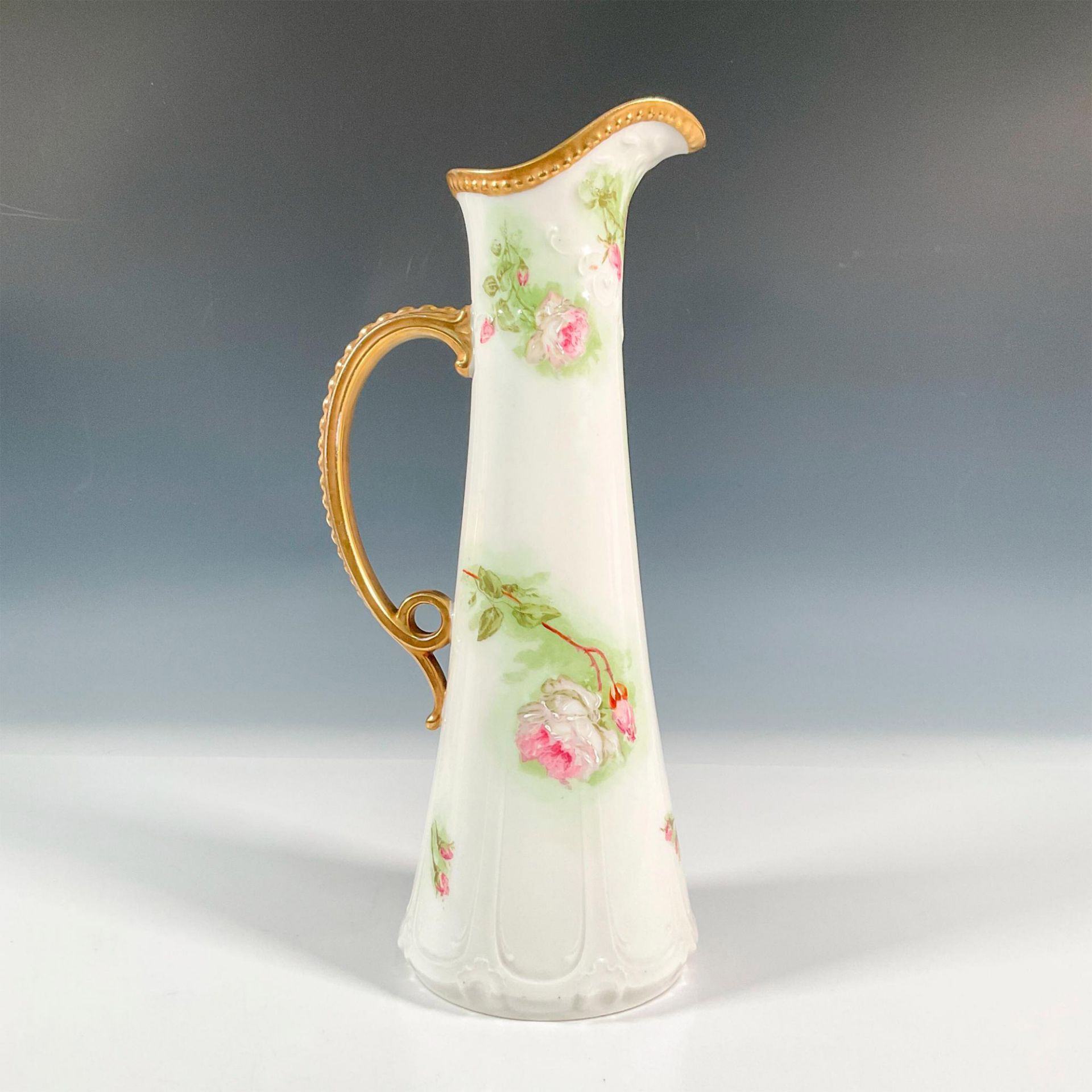 Coronet Porcelain Limoges Roes Pitcher - Image 2 of 4