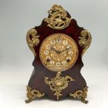 Antique Ansonia Enameled Iron Mantel Clock