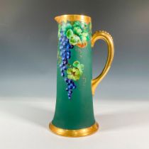 Antique PL Porcelain Limoges Blueberry Pitcher