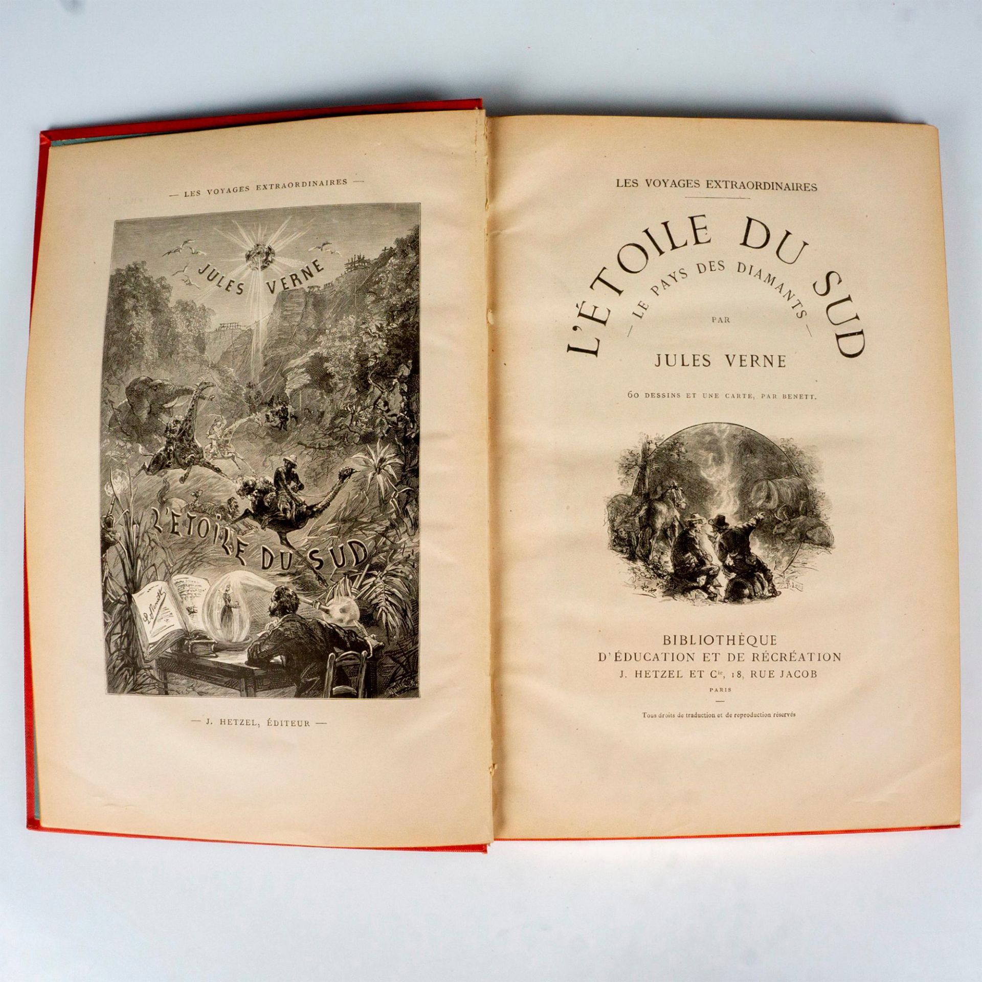 Jules Verne, L'Etoile du Sud, Au Steamer Red Macaron - Image 3 of 3