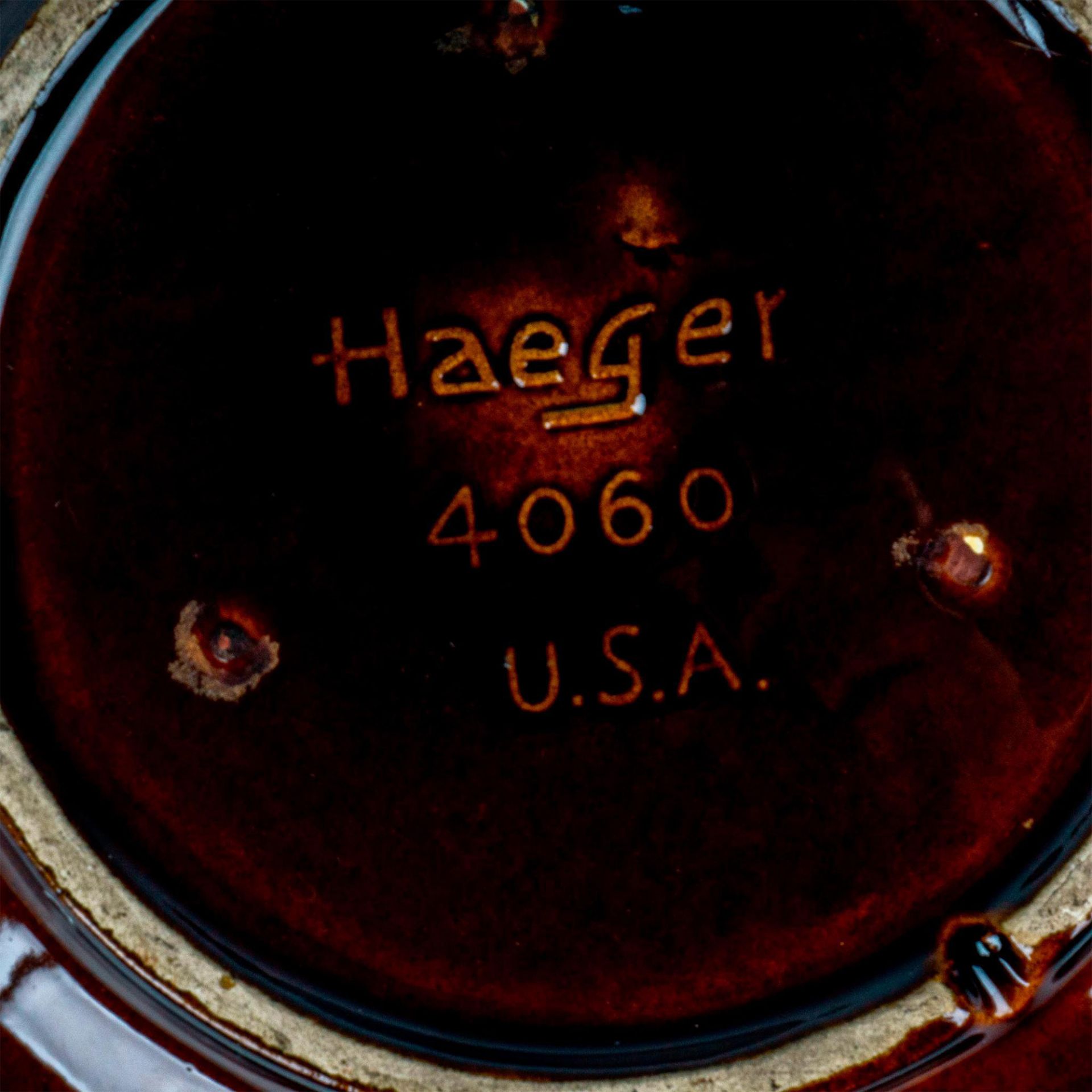 Haeger USA Pottery, Wash Basin and Pitcher Set - Image 4 of 4