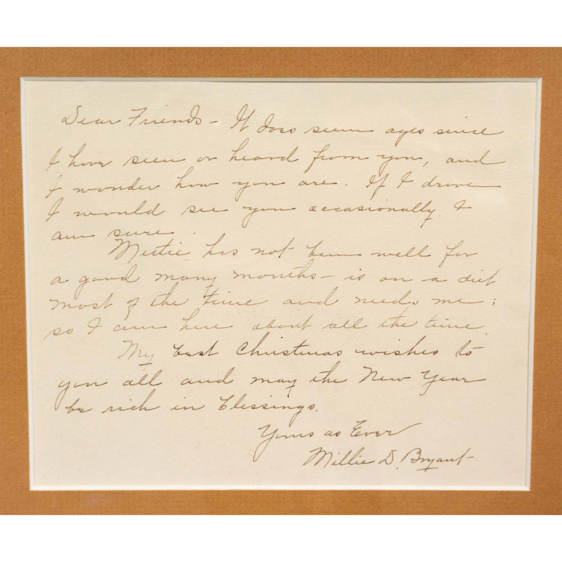 Mildred Bryant Brooks, Original Engravings & Letter, Signed - Bild 5 aus 8