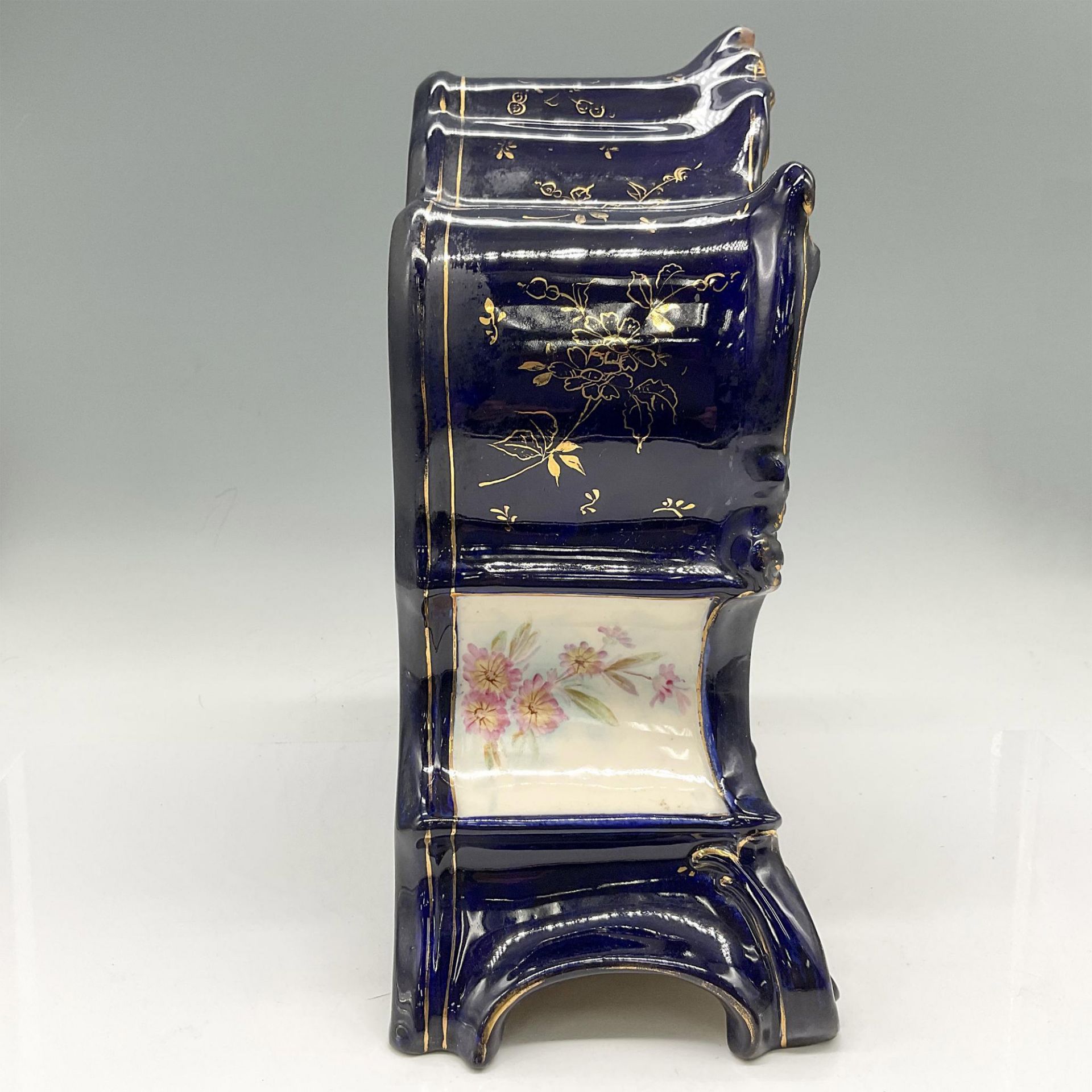 Antique Ansonia Clock Co. and Royal Bonn Porcelain Mantel Clock - Image 2 of 4