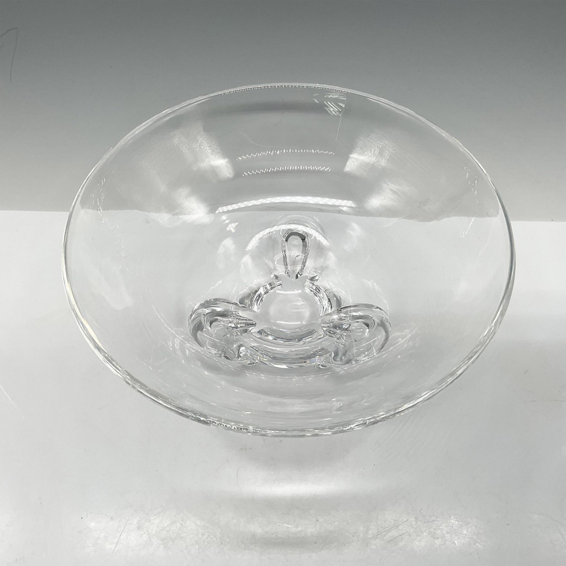 Steuben Clear Crystal Glass Footed Bowl - Bild 2 aus 3